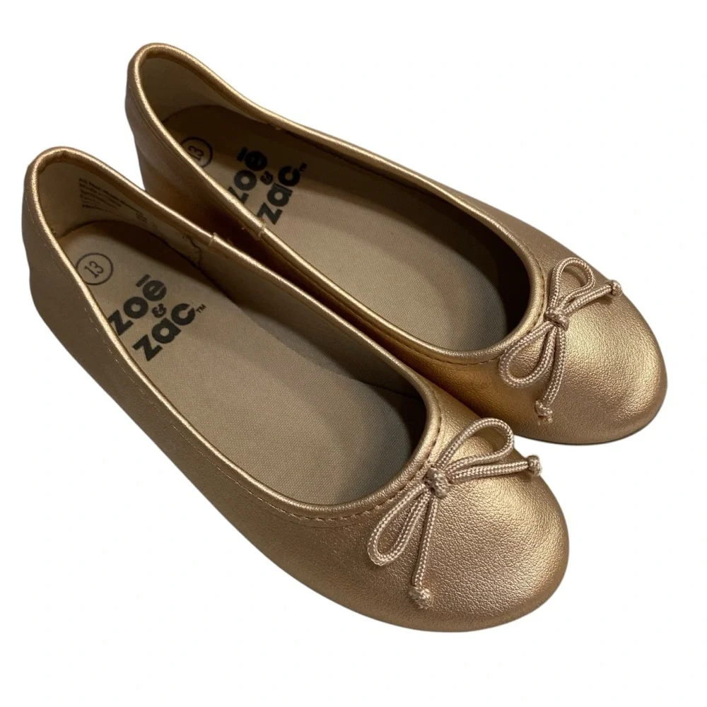 ZOE & ZAC Shoes Ballet Flats Size 13 Rose Gold Padded Footbed